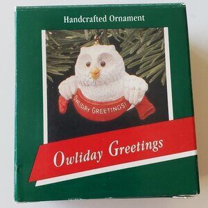Hallmark Keepsake Ornament - Owliday Greetings - 1989
